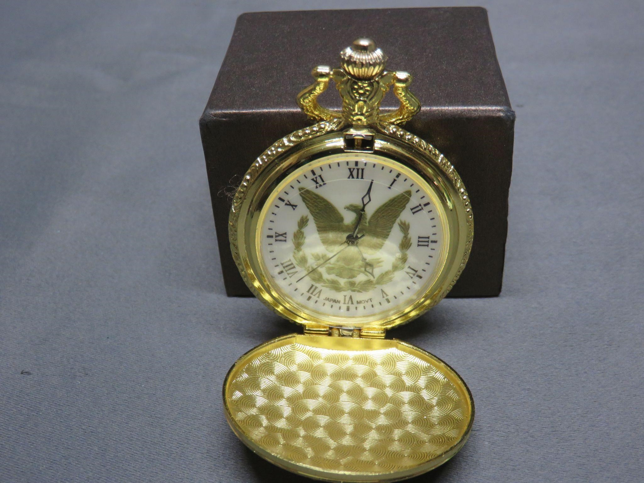 Pocketwatch Goldtone with Japan Movement