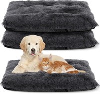 2 Pcs Dog Cat Beds, Gray(Large)