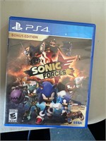 PS4 game sonic forces clean disc