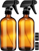 16oz Amber Glass Spray Bottles - Pack of 2