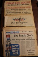 Assorted Seattle Newspaper circa 1960's-70's &