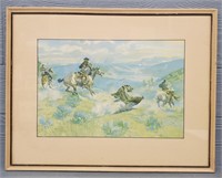 G. Russell 1916 Framed Artwork