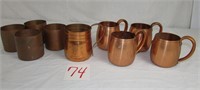 Copper Mule Mugs - West Bend Copper Drinking Mugs