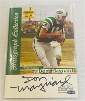 1999 Don Maynard signed football card