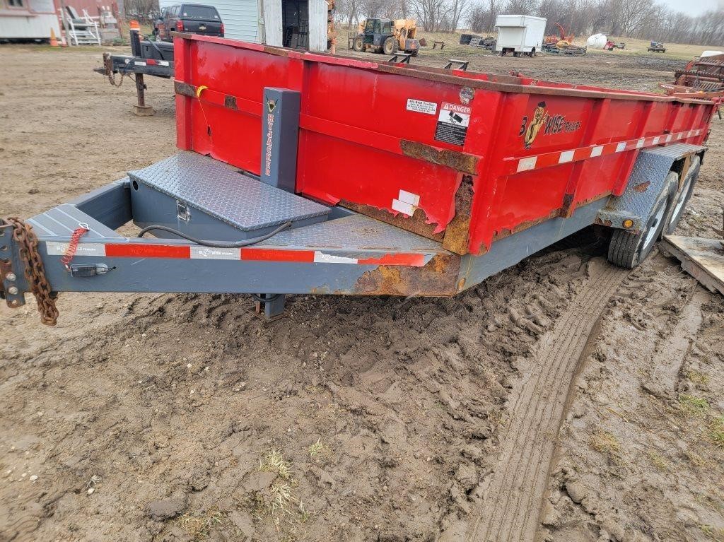 ** 2015 BWise DLP16 dump trailer