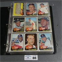 Binder of 1965 Topps Baseball Cards