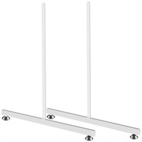 Set of 2 Wire Grid Display Legs, 24 Inch (White)