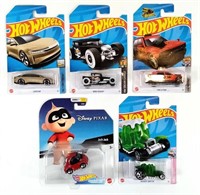 NEW Hot Wheels Assorted Toy Cars (x5)