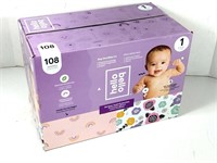 NEW Hello Bello Size 1 Diapers 108pcs