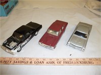 3pc Die Cast Model Classic Muscle Cars
