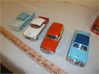 4pc Classic American Car Die Cast Models