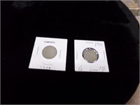 1908 & 1910 V nickels