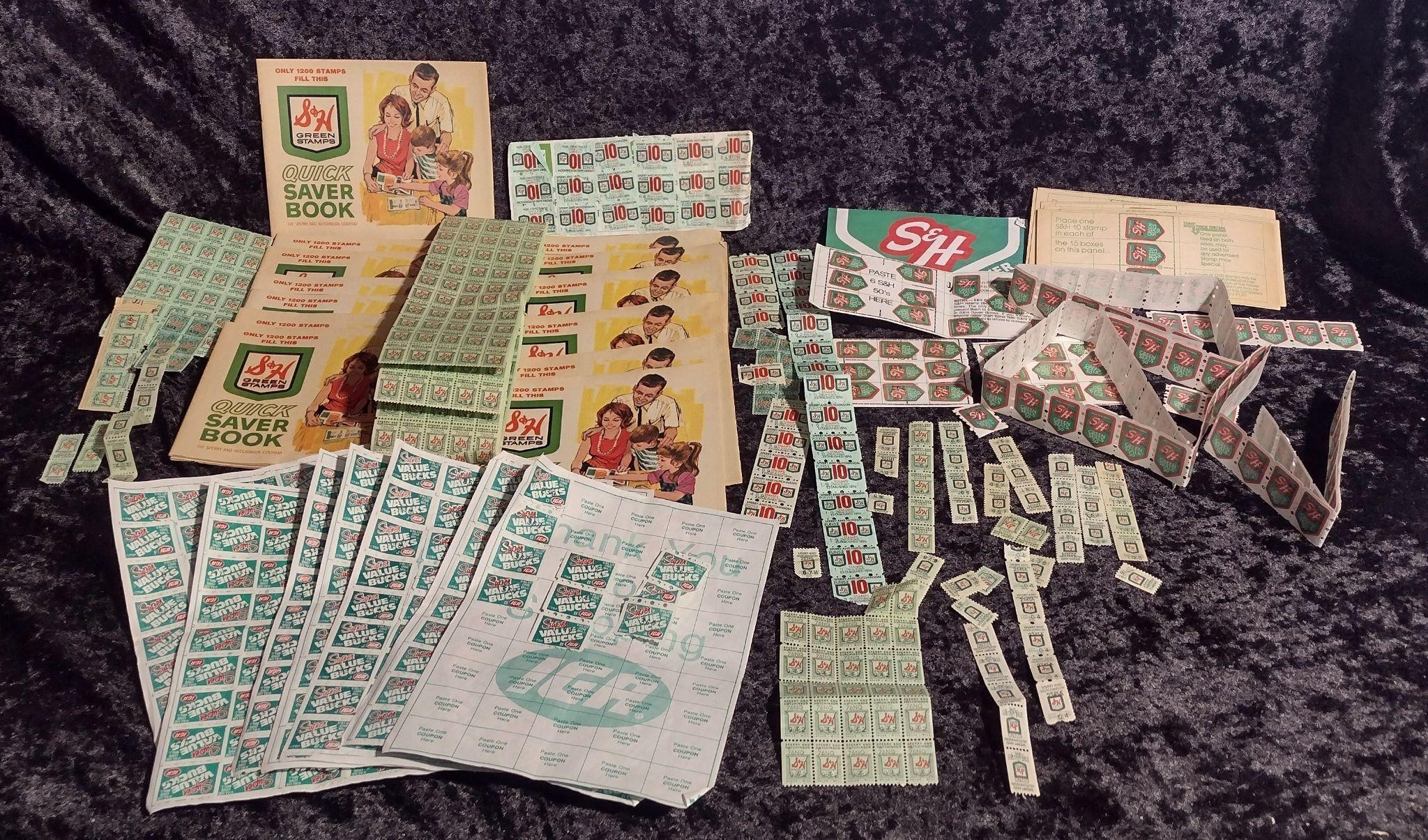 S&H GREEN STAMPS & BOOKS IGA SUPER BUCKS