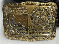 Nevada 22K on Sterling Belt Buckle & Leather Belt!