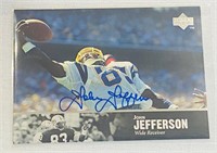 1997 John Jefferson signed football card