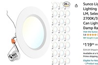 Sunco Lighting 24 Pack LED Recessed Lighting