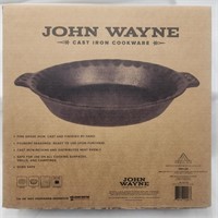 NIB John Wayne 10.25" Cast Iron Pie Pan