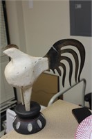 Wooden and Metal Rooster