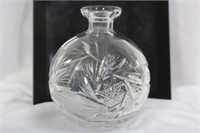 A Cut Glass Bubble Vase