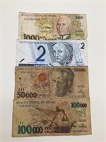 Paper Money From Banco Central Do Brasil