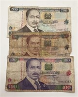 Paper Money From The Bank Of Kenya