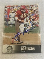 1997 Johnny Robinson signed football cards