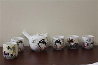A Set of 6 Japanese Tea Set