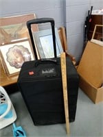 ENBA 27X17 Black Cloth Suitcase/Salesman Case