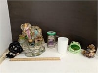 Angel Water Fountain,  Frog Scouring Pad Holder,
