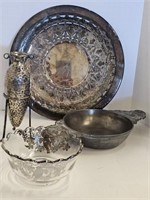 .925 Mexican Silver Urn on Stand Lot