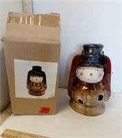 Snowman Tea Light Lantern