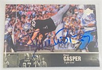 1999 Dave Casper signed football card