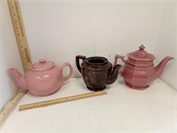 3 Tea Pots