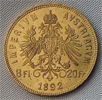 22KT GOLD 1892 Franz Joseph