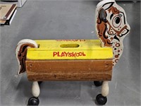 Vintage Playskool Rolling Horse