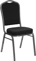 Fabric Crown Back Stackable Banquet Chair