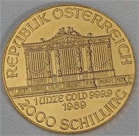24KT GOLD 1989 SCHILLING 2000