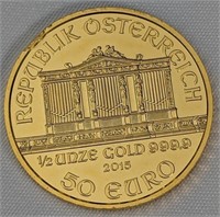 24KT GOLD 2015 EURO 50