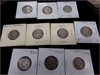 10- 1941, 1942 & 1946 Jefferson nickels