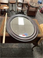 Oval Framed Wall Mirror