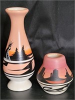 VTG Navajo Art Pottery Vases