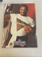 1991 Ickey Woods .RB Bengals signed Protrait