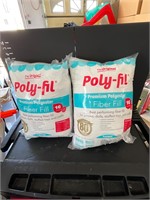 Two bags of poly fill stuffing brand new