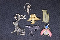 Lot of Vintage Animal Broaches