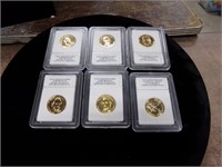 6-Gold President dollars