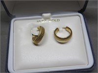 10K Yellow Gold Hoop Earings .91 Grams