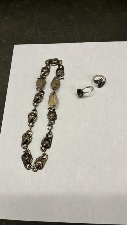 Vintage sterling handmade necklace