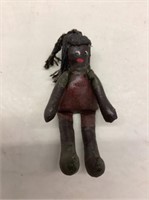 black americana leather handmade doll