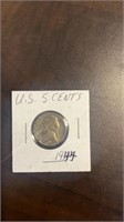 US 5 cent coin 1944