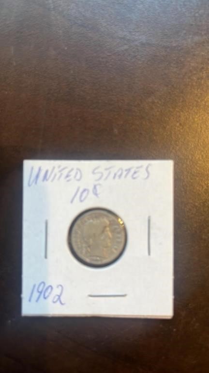 United States 20 cent coin 1902